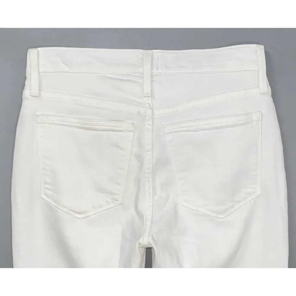 J Crew BF884 Women's Exposed Button Fly Stretch 'Essential Straight Jean'. 26P.